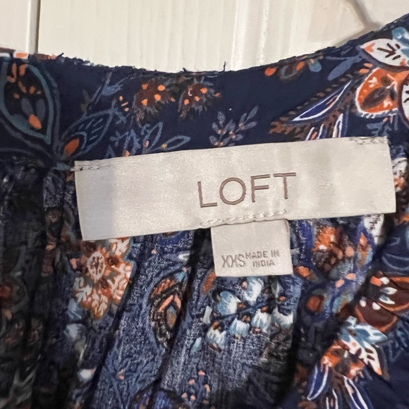 Loft - Patterned Blouse, XXS, never worn - Picture 2 of 2